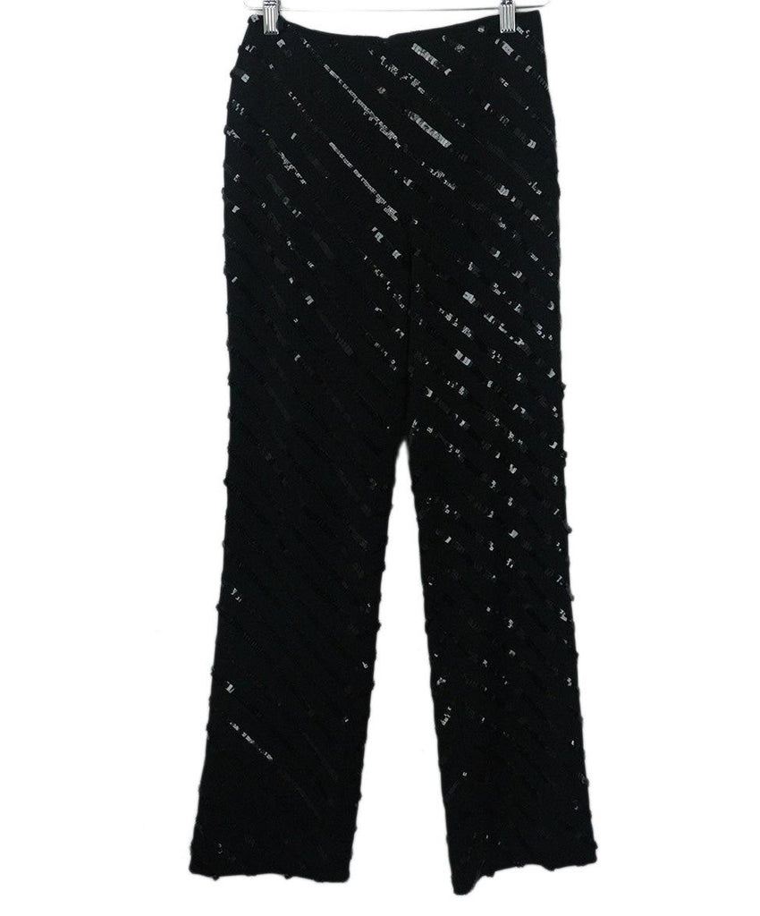 Emporio Armani Black Sequin Pants sz 4 - Michael's Consignment NYC