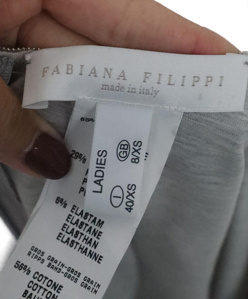 Fabiana Filippi Grey Cotton Dress sz 2 - Michael's Consignment NYC