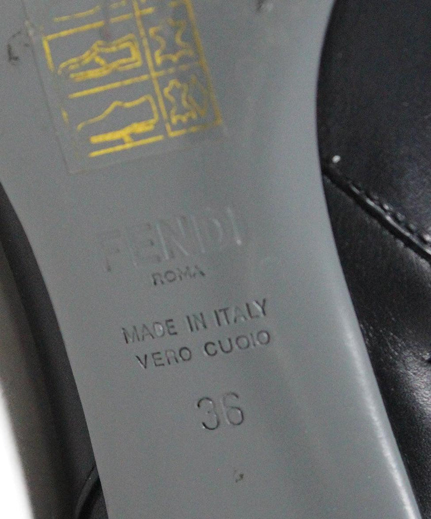 Fendi Black Leather Mink Trim Booties Sz 36 - Michael's Consignment NYC
