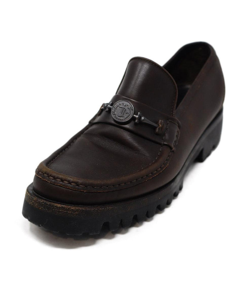 Ferragamo Brown Leather Loafers sz 8 - Michael's Consignment NYC