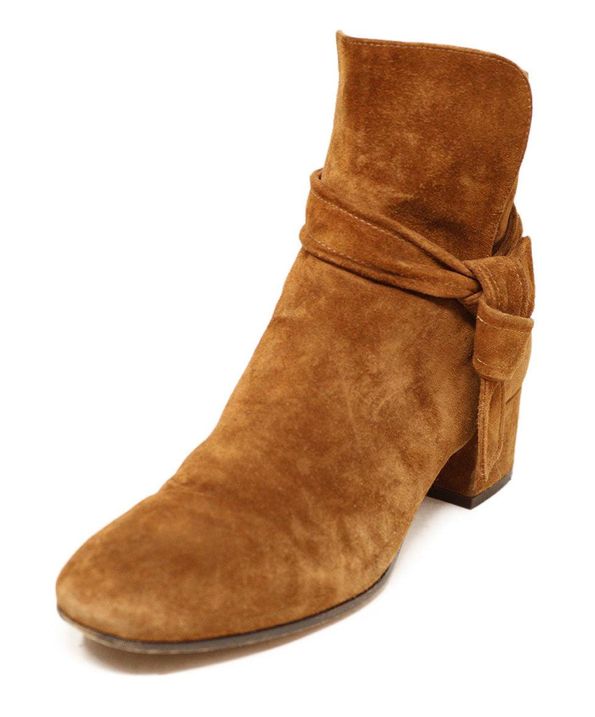 Gianvito Rossi Tobacco Suede Booties sz 36.5 - Michael's Consignment NYC