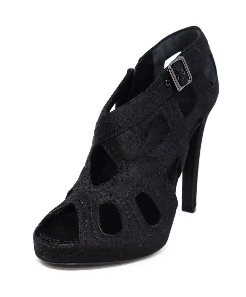 Givenchy Black Satin Cutout Heels sz 9 - Michael's Consignment NYC