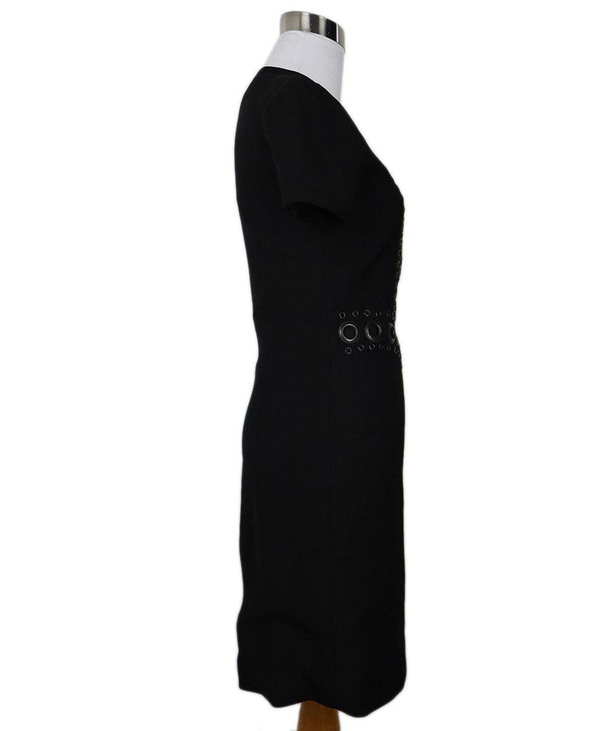 Givenchy Black Wool Grommet Trim Dress sz 0 - Michael's Consignment NYC