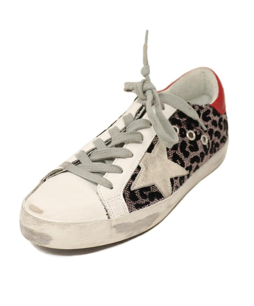 Golden Goose Cheetah Print Sequin Sneakers sz 5 - Michael's Consignment NYC