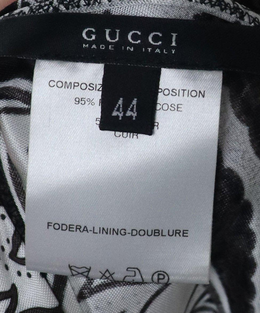 Gucci Black & White Print Halter sz 8 - Michael's Consignment NYC