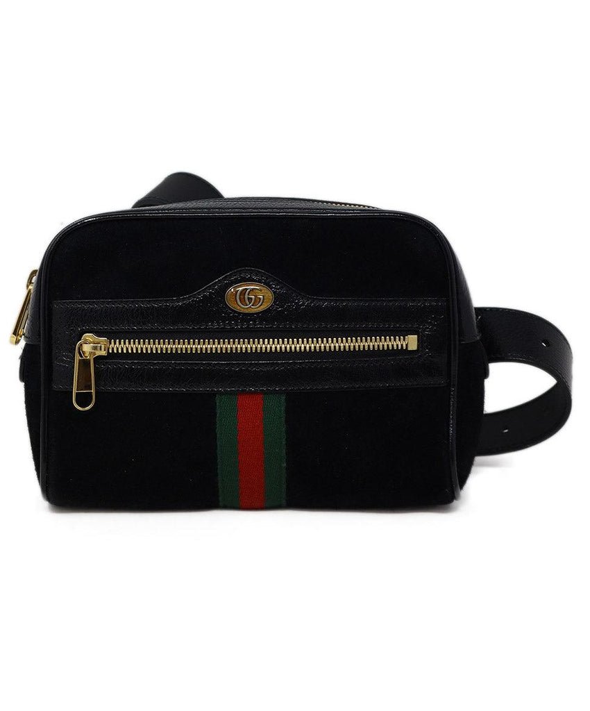 Gucci Black Suede Small Ophidia Bag Fannypack - Michael's Consignment NYC