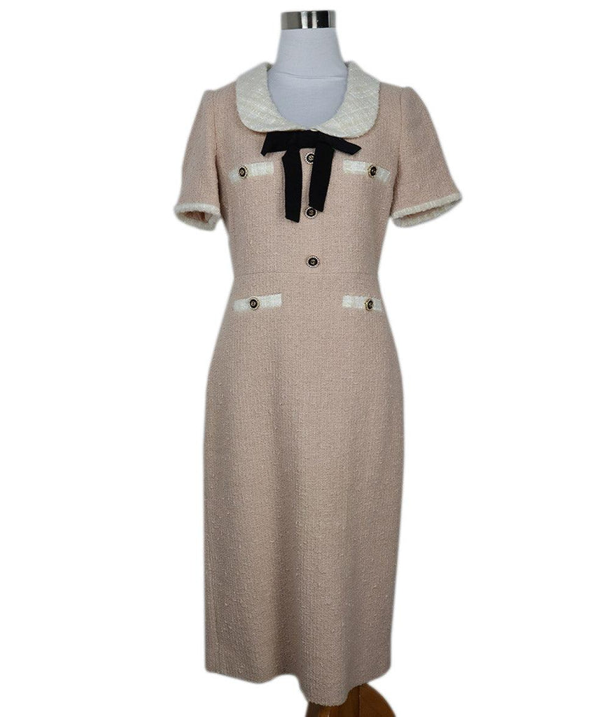 Gucci Pink & White Cotton Tweed Dress sz 4 - Michael's Consignment NYC