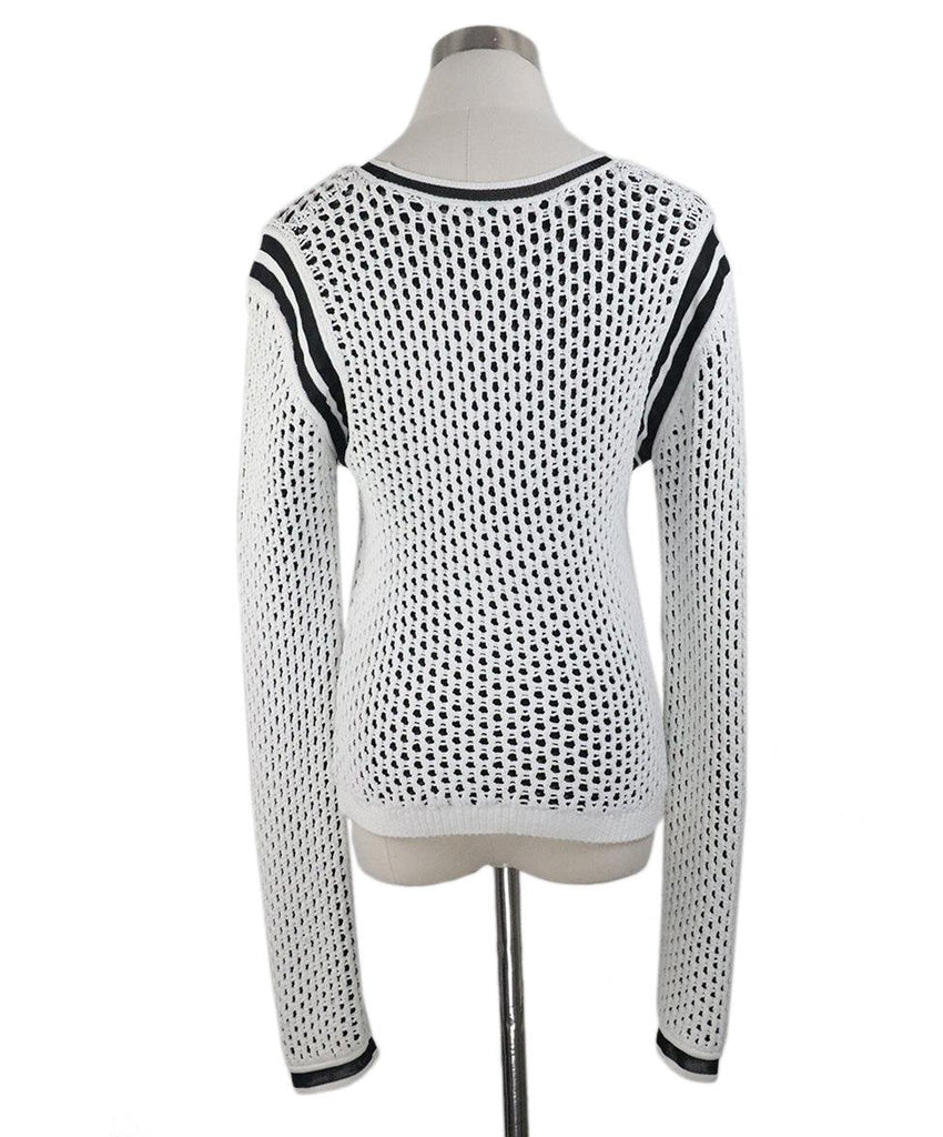 Helmut Lang Black & White Knit Sweater Sz 4 - Michael's Consignment NYC