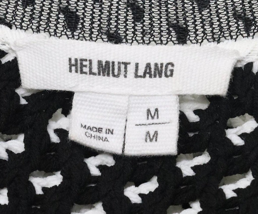Helmut Lang Black & White Knit Sweater Sz 4 - Michael's Consignment NYC