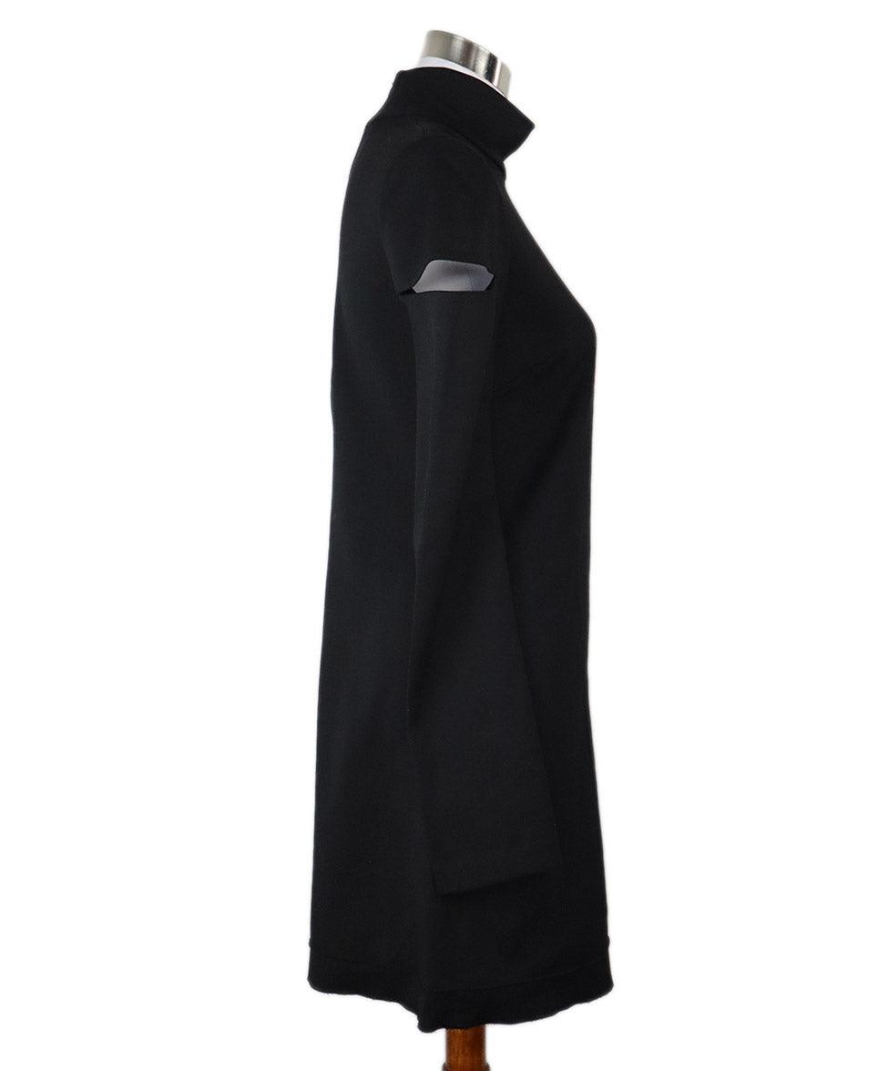 Helmut Lang Black Wool Cutouts Dress sz 8 l Michael's Luxury Consignment Michael's Consignment NYC Helmut Lang Black Wool Cutouts Dress sz 8 l Michael's Luxury Consignment Michael's Consignment NYC