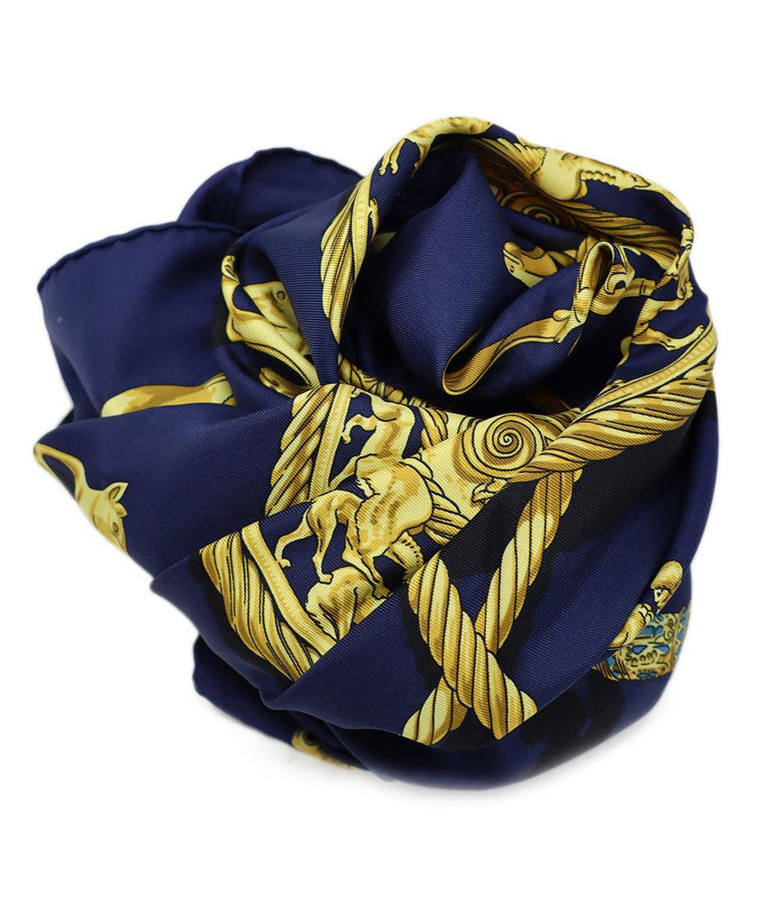 Hermes A Contre-Courant Print Scarf - Michael's Consignment NYC