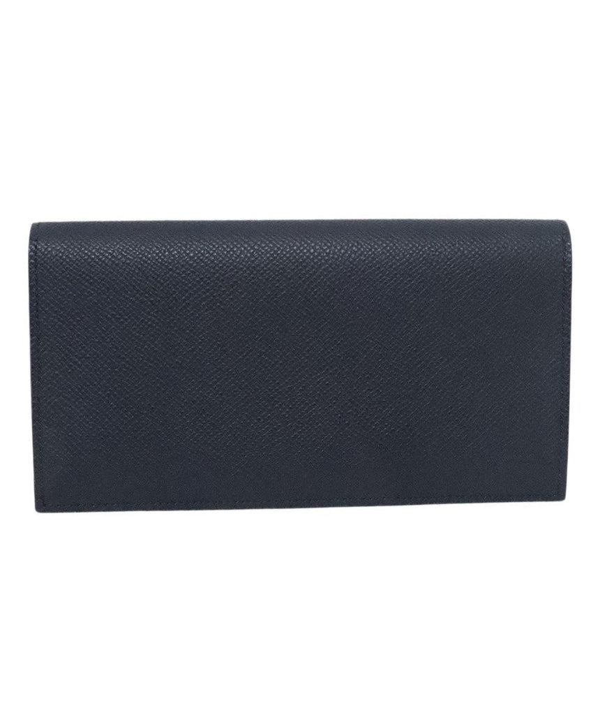 Hermes Black Leather Wallet - Michael's Consignment NYC