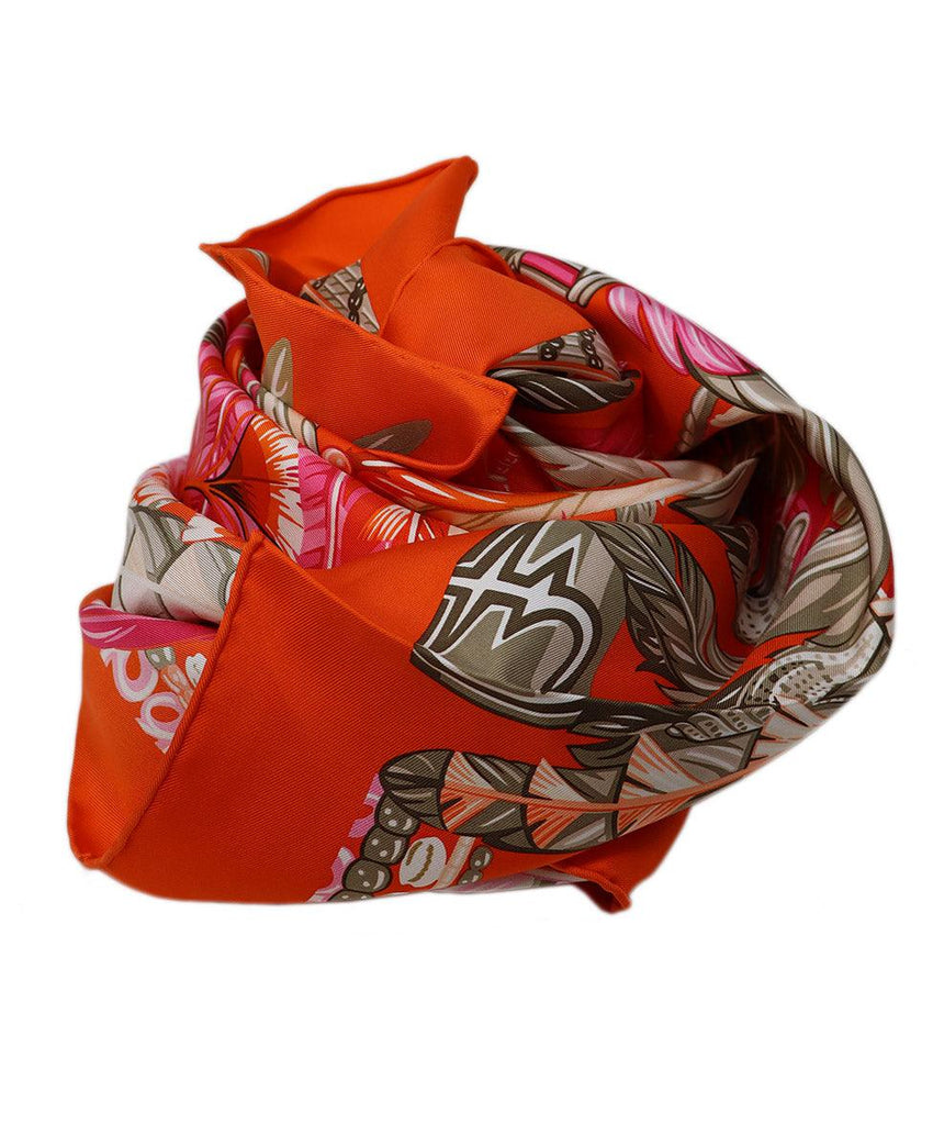 Hermes Danse Pacifique Print Silk Scarf - Michael's Consignment NYC