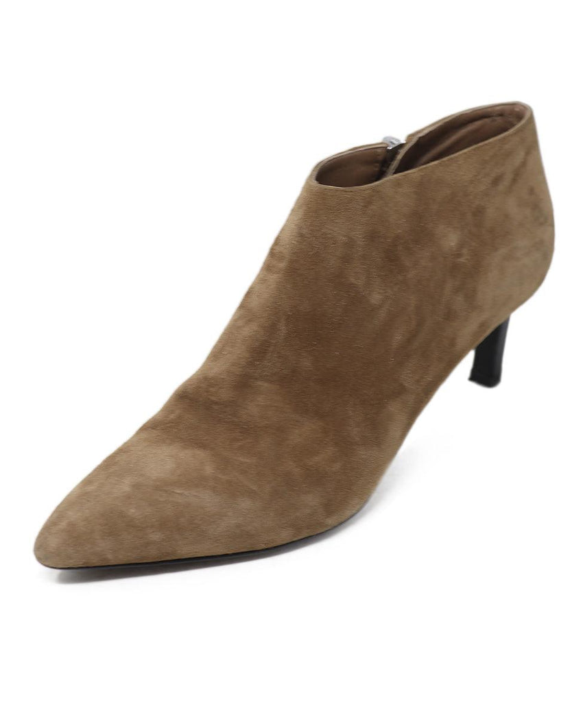 Hermes Shoe Size US 6 Neutral Taupe Suede Booties - Michael's Consignment NYC