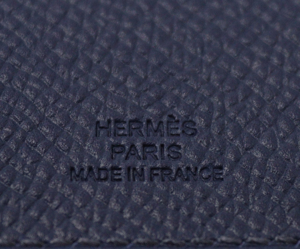 Hermes Navy Leather Passport Case – Michael's Consignment NYC