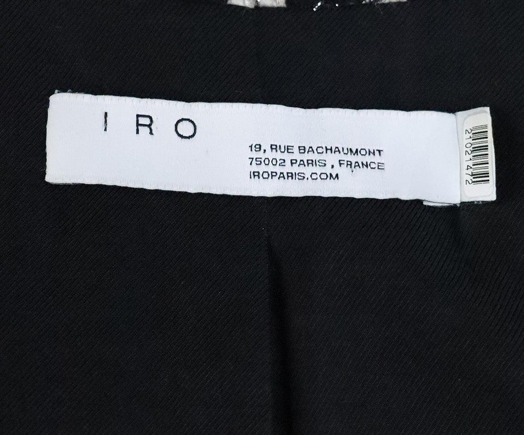 IRO Black & Beige Wool Tweed Jacket sz 4 - Michael's Consignment NYC