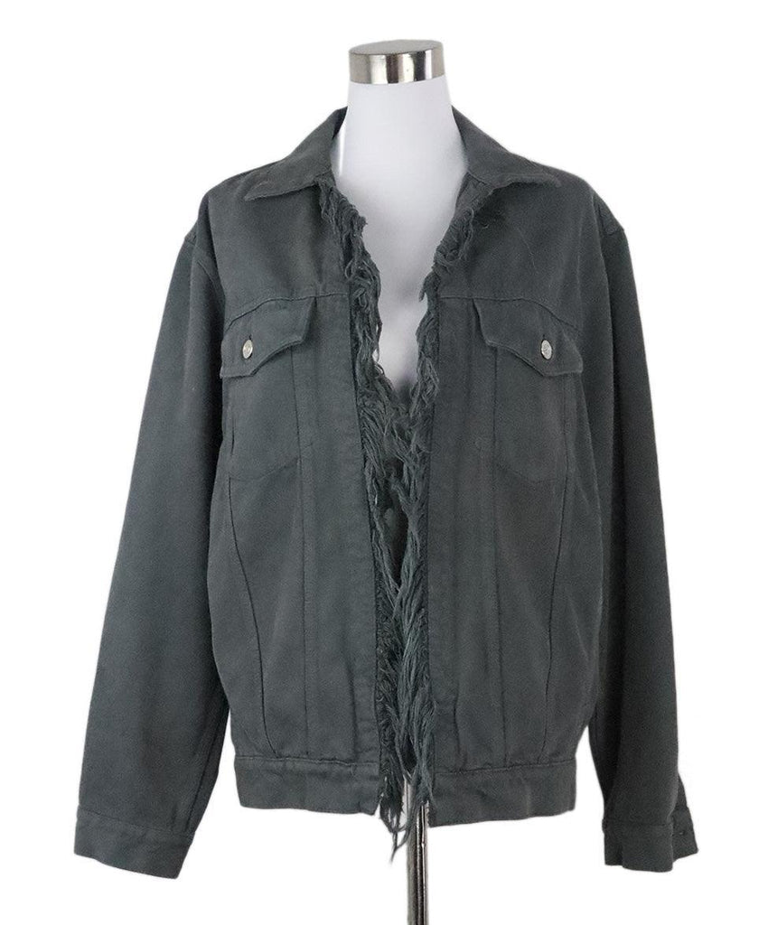 IRO Grey Denim Jacket sz 10 - Michael's Consignment NYC