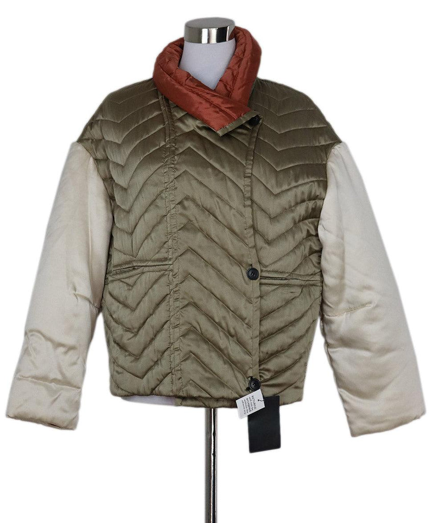 Isabel Marant Champagne & Pink Silk Jacket sz 6 - Michael's Consignment NYC