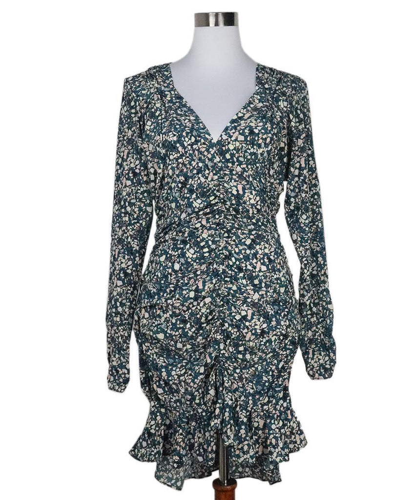Isabel Marant Teal Print Dress sz 4 - Michael's Consignment NYC