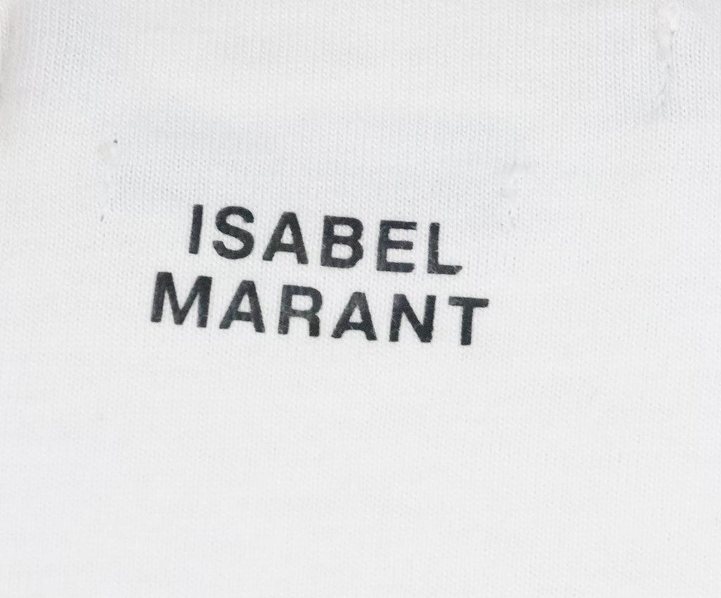 Isabel Marant White Cotton T-Shirt sz 6 - Michael's Consignment NYC