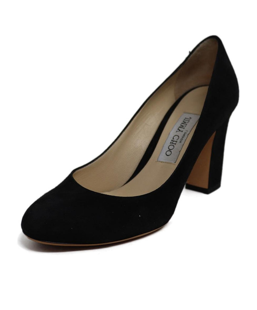 Jimmy Choo Black Suede Heels sz 7.5 - Michael's Consignment NYC