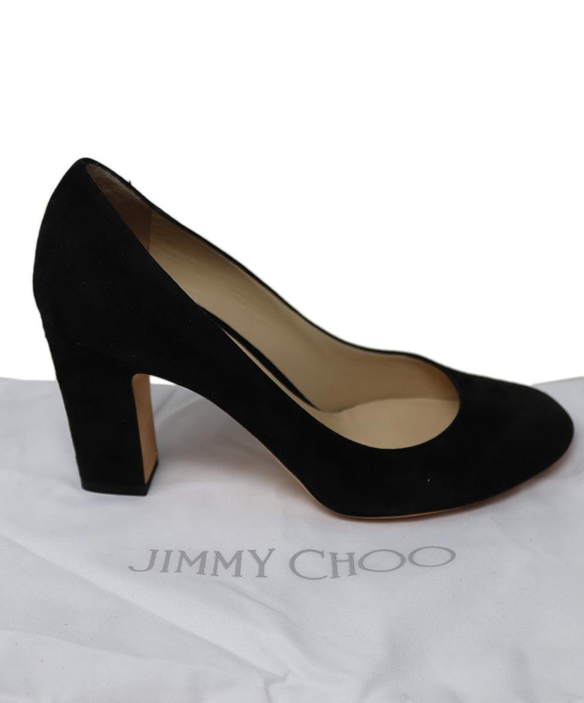 Jimmy Choo Black Suede Heels sz 7.5 - Michael's Consignment NYC