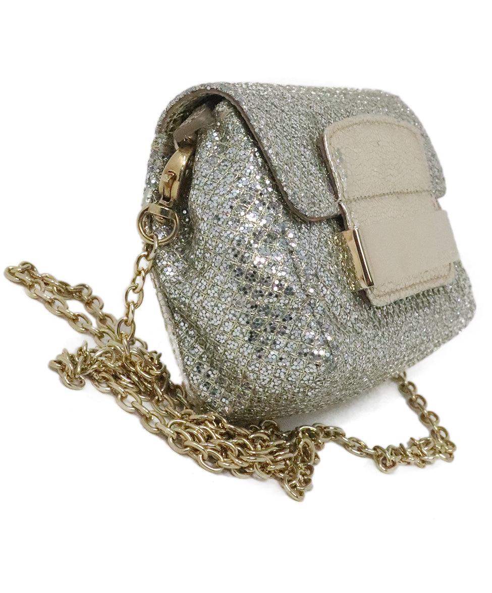 Silver glitter crossbody bag sales