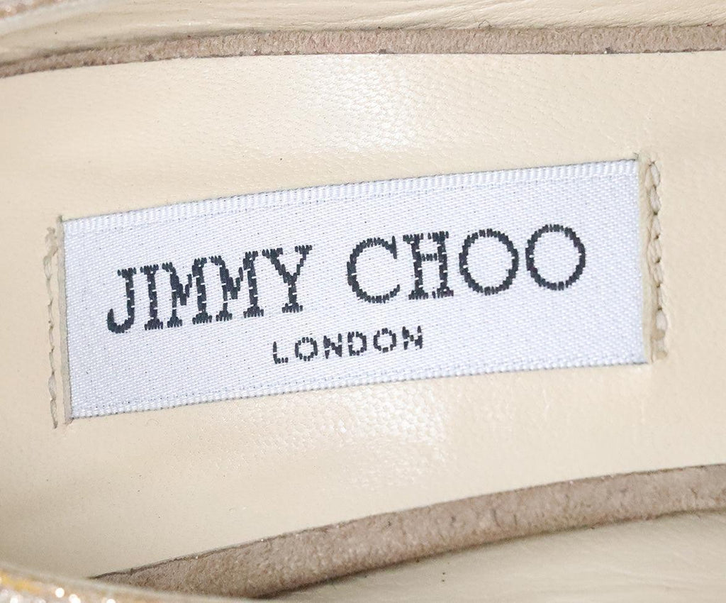 Jimmy Choo Tan & Gold Heels sz 8 - Michael's Consignment NYC