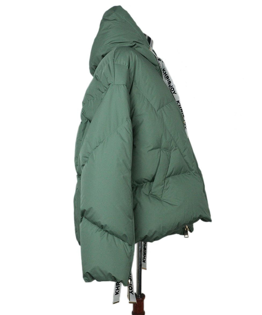 Khrisjoy Sage Green Puffer Coat sz 6 - Michael's Consignment NYC