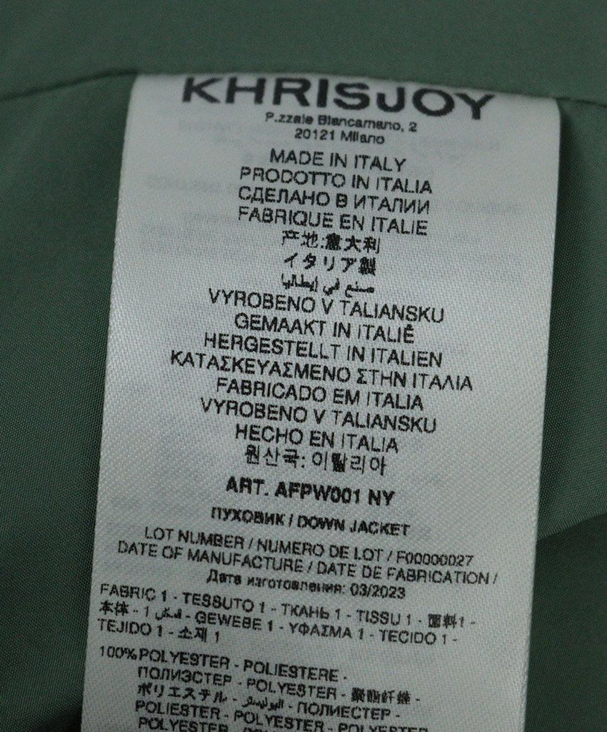 Khrisjoy Sage Green Puffer Coat sz 6 - Michael's Consignment NYC