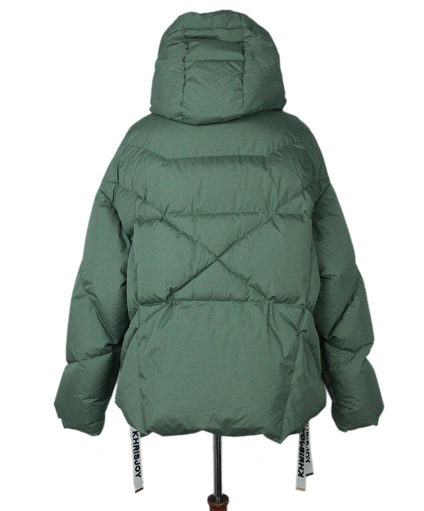 Khrisjoy Sage Green Puffer Coat sz 6 - Michael's Consignment NYC