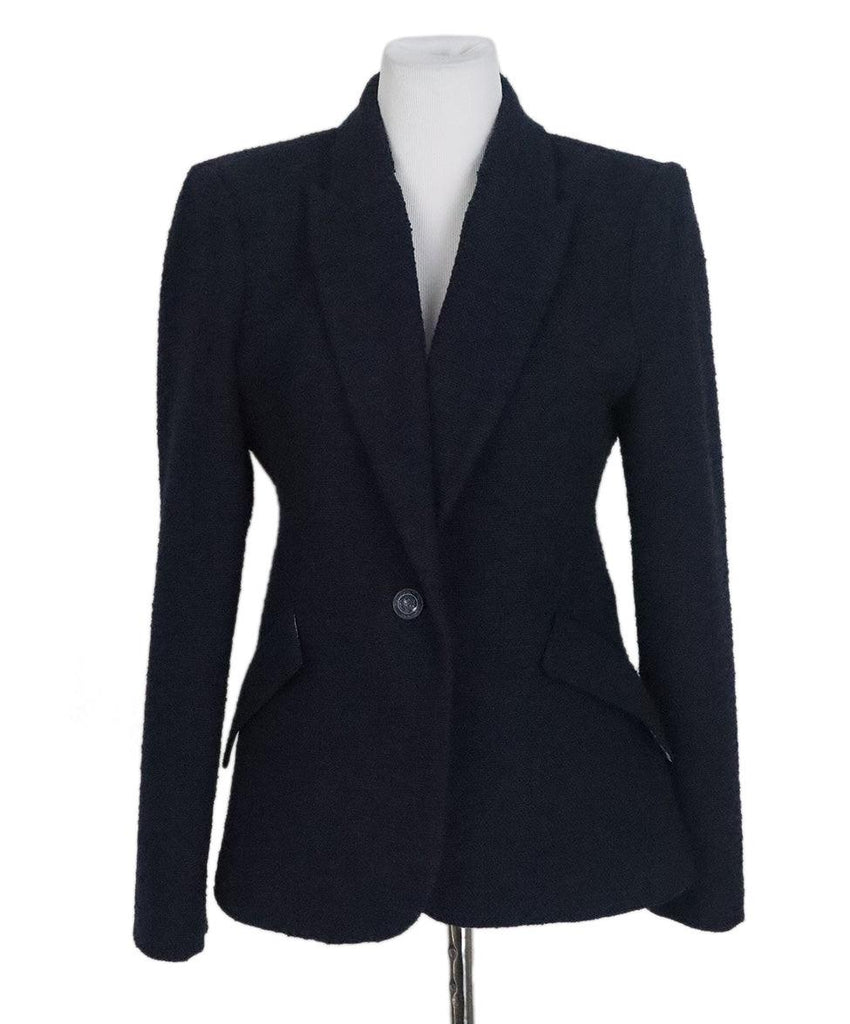 L'Agence Navy Blue Cotton Jacket sz 6 - Michael's Consignment NYC