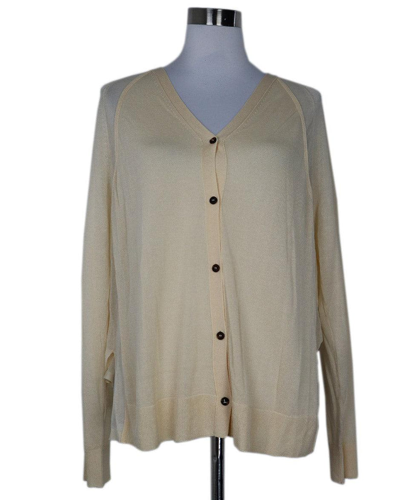 Lafayette Cream Cardigan Sweater sz 10 - Michael's Consignment NYC