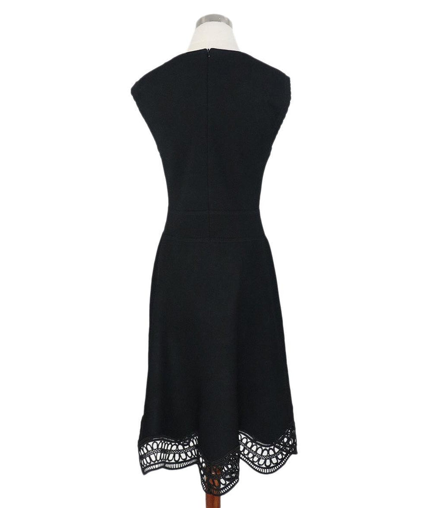 Lela Rose Size 8 Black Rayon Applique Sp 23 Storage Dress - Michael's Consignment NYC