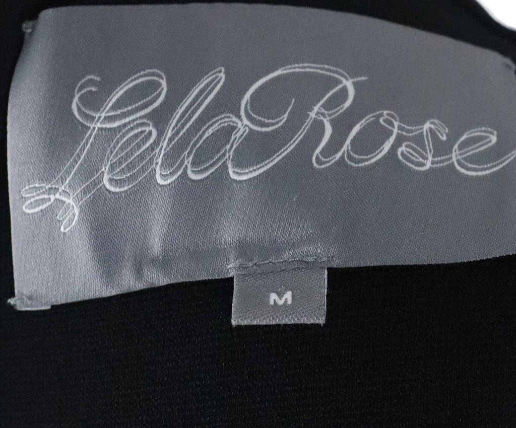 Lela Rose Size 8 Black Rayon Applique Sp 23 Storage Dress - Michael's Consignment NYC