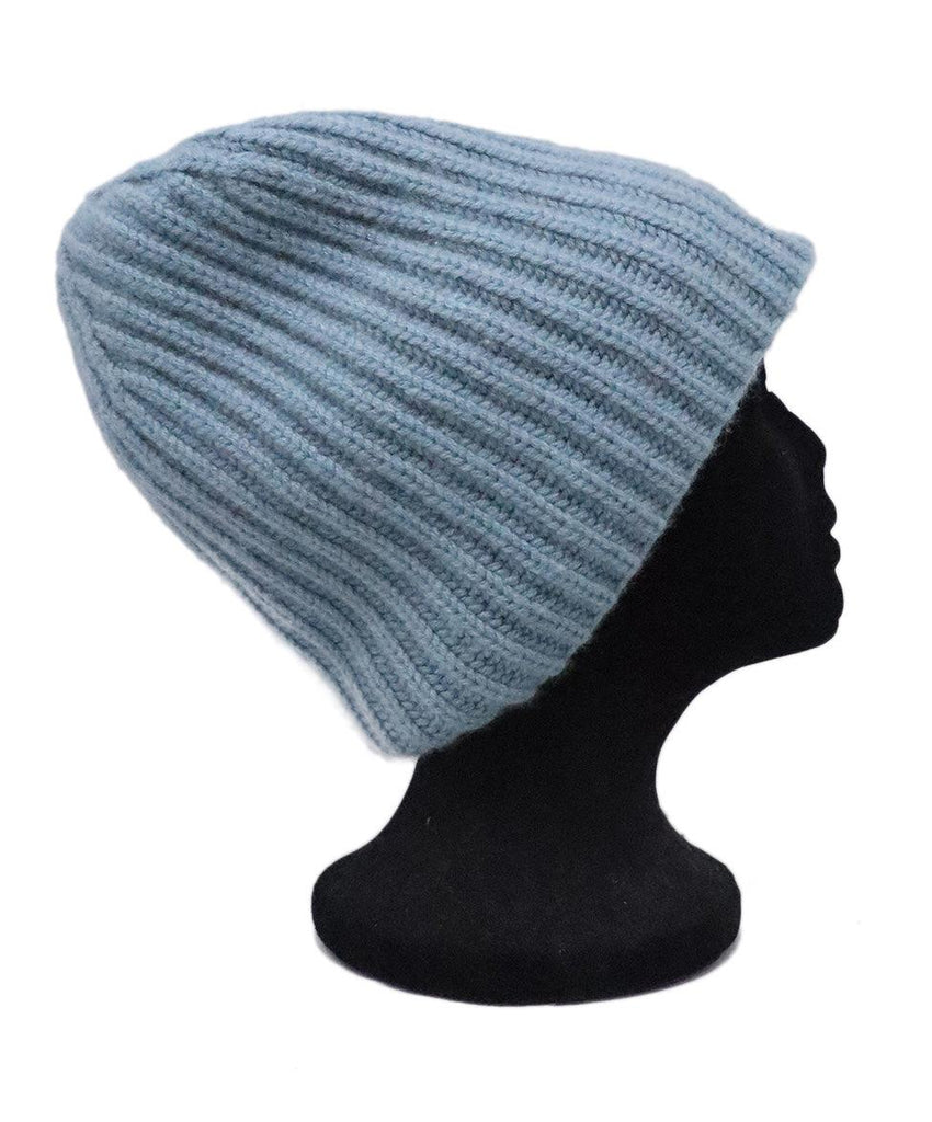 Loro Piana Blue Cashmere Hat - Michael's Consignment NYC
