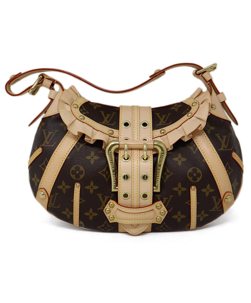 Louis Vuitton Tan & Brown Monogram Leonor Bag - Michael's Consignment NYC