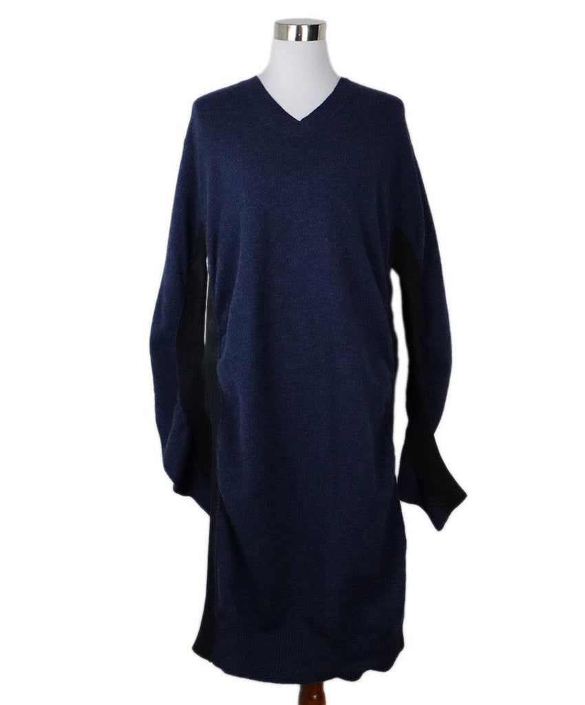 Maison Margiela Navy & Black Wool Dress sz 8 - Michael's Consignment NYC