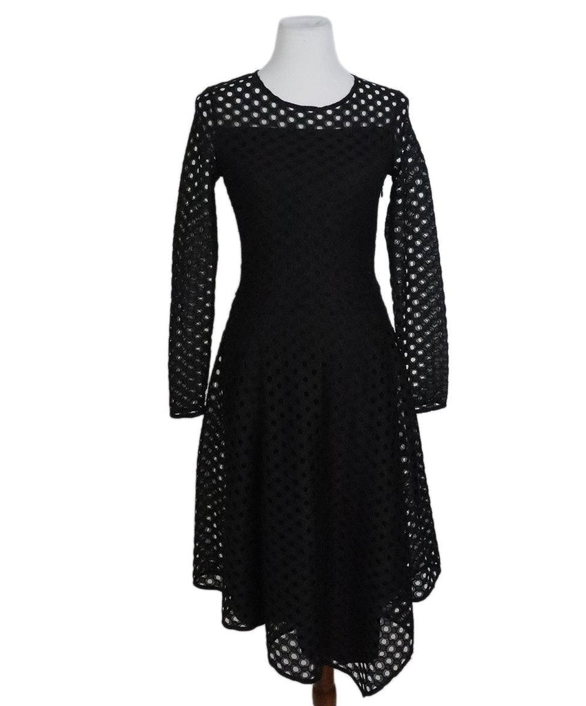 Maje Black Cotton Cutout Dress sz 2 - Michael's Consignment NYC