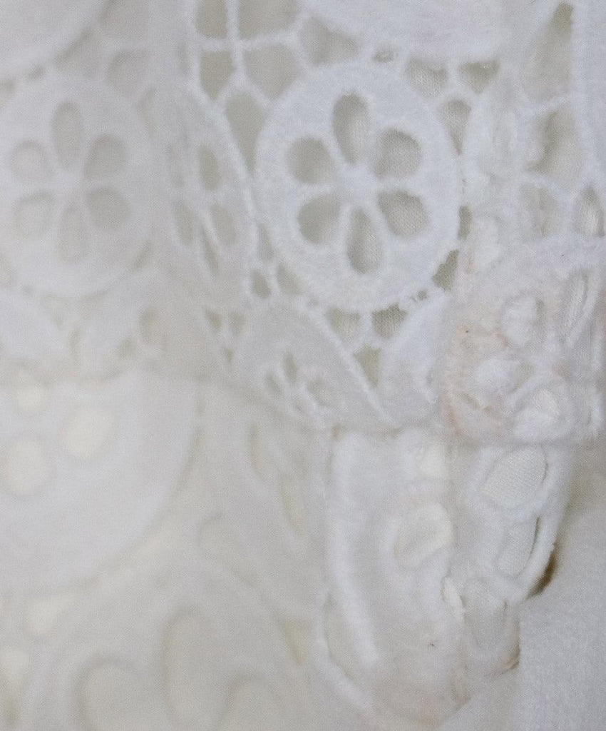 Maje White Eyelet Lace Jumpsuit w/ Belt sz 4 - Michael's Consignment NYC