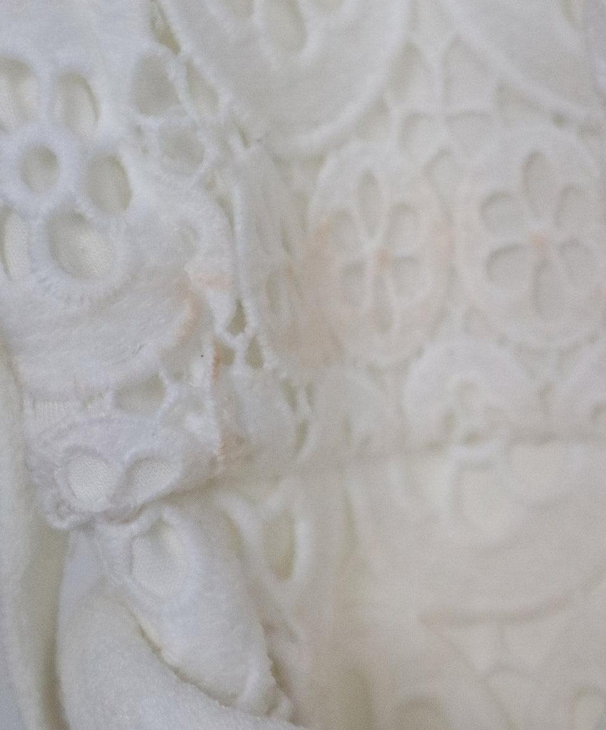 Maje White Eyelet Lace Jumpsuit w/ Belt sz 4 - Michael's Consignment NYC