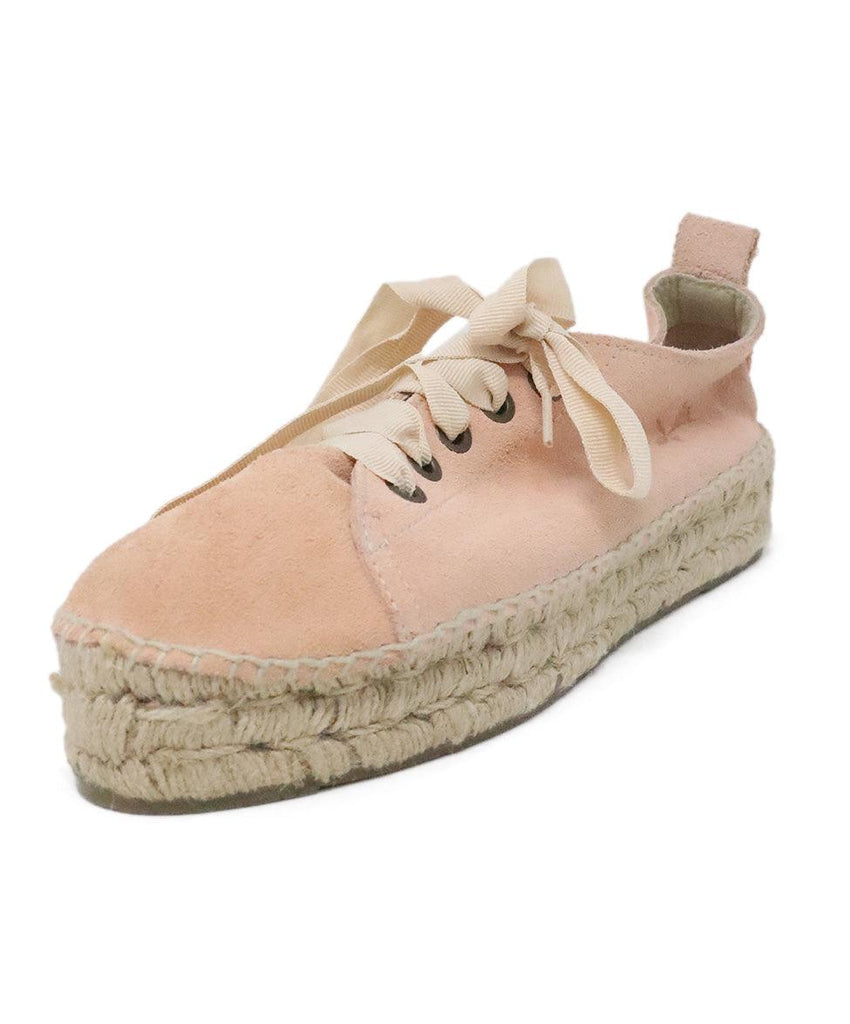 Manebi Pink Suede Espadrilles Sneakers sz 8 - Michael's Consignment NYC