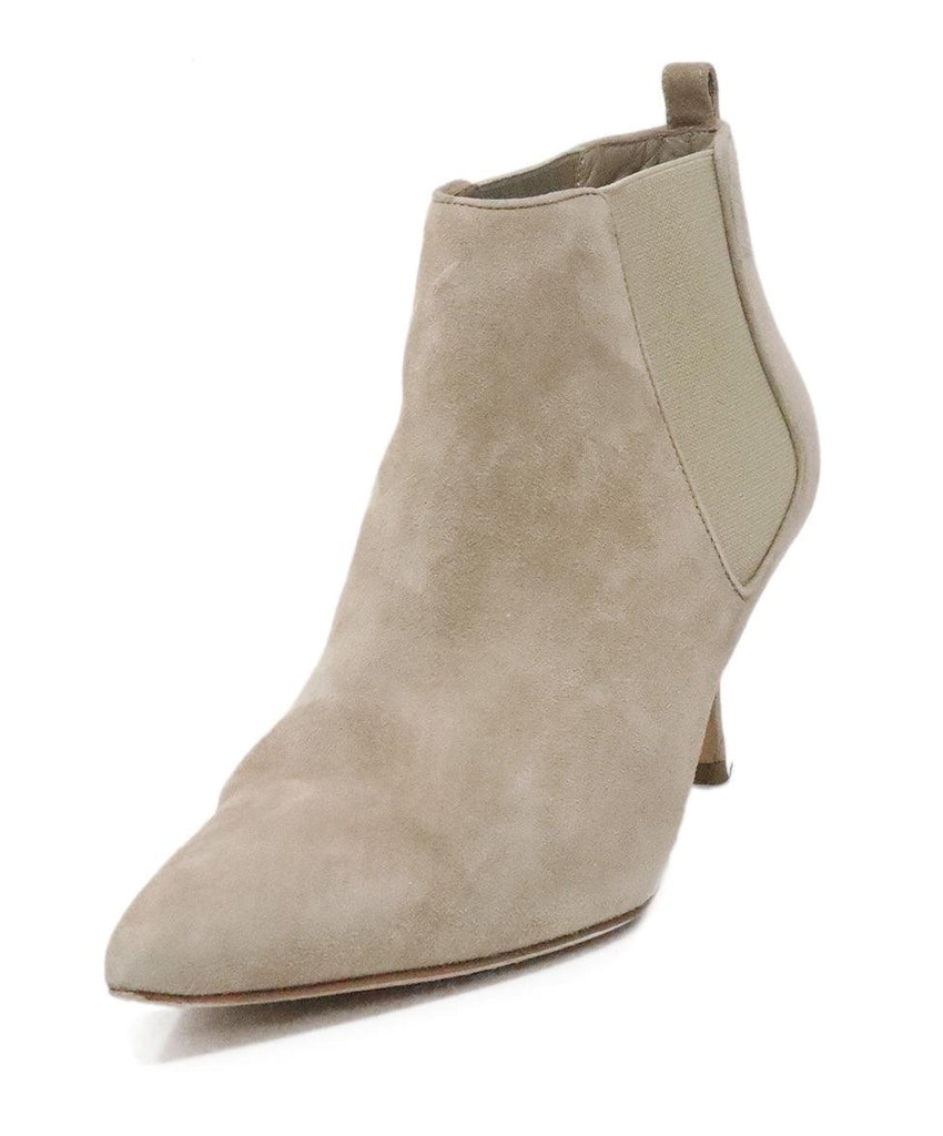 Manolo Blahnik Beige Suede Booties sz 5.5 - Michael's Consignment NYC