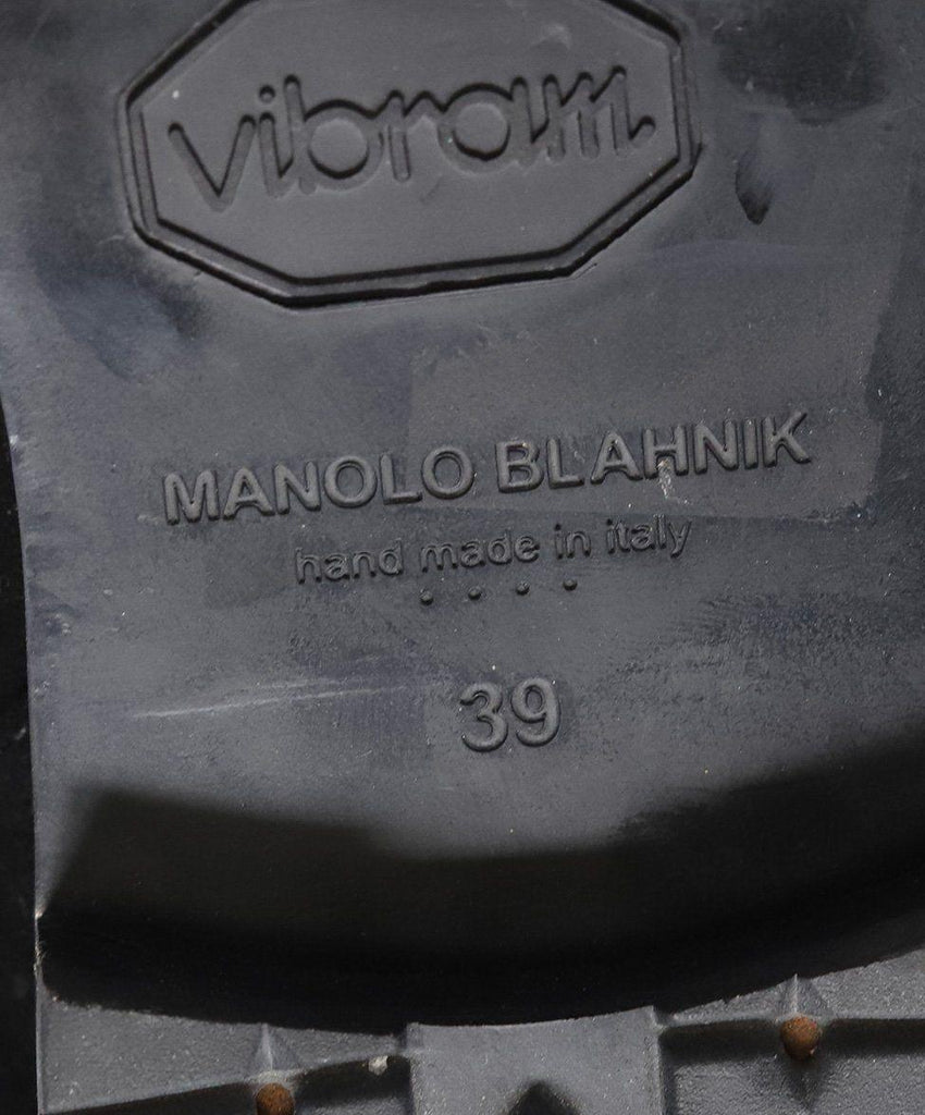 Manolo Blahnik Black Shearling Boots sz 39 - Michael's Consignment NYC