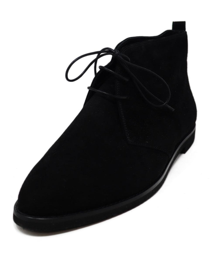 Manolo Blahnik Black Suede Lace Up Booties sz 11 - Michael's Consignment NYC
