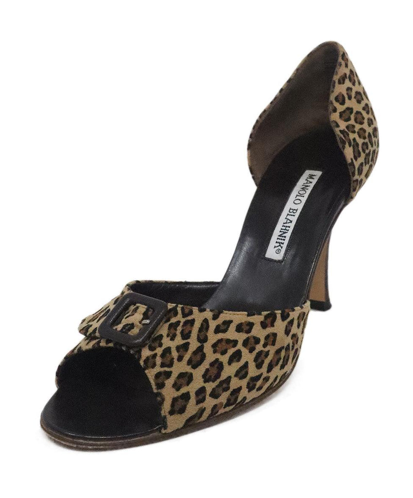 Manolo Blahnik Leopard Print Heels sz 8 - Michael's Consignment NYC