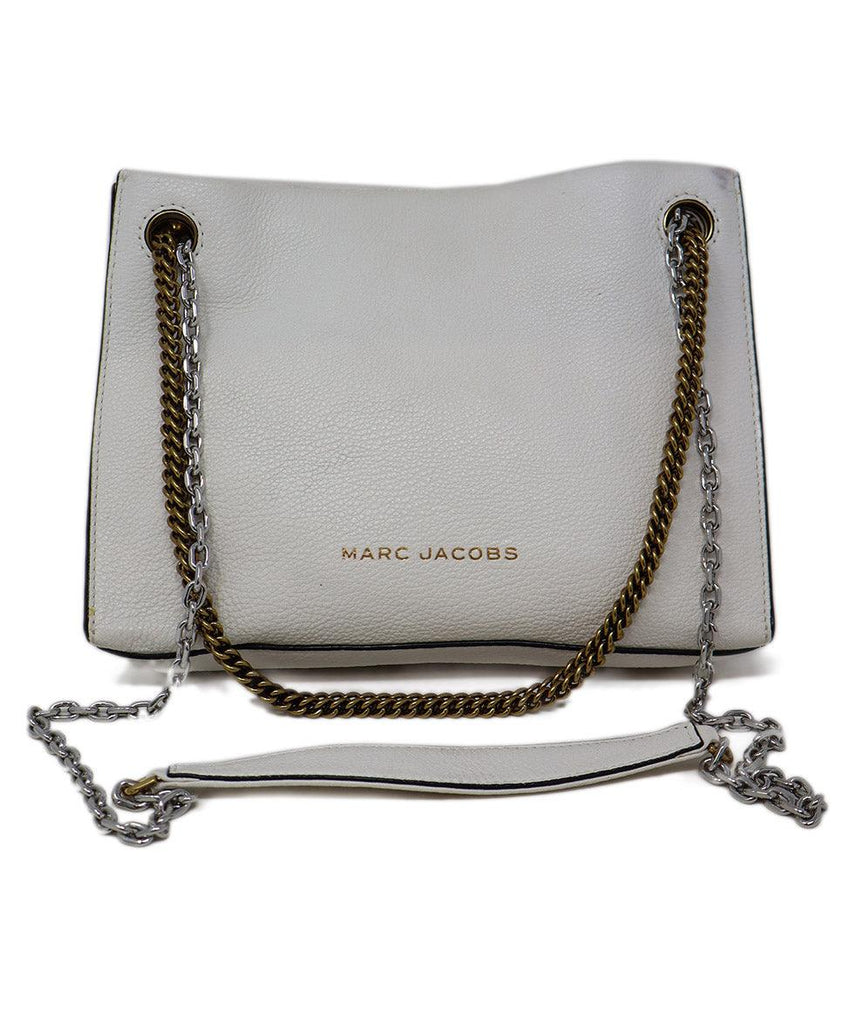 Marc Jacobs White Grained Leather Crossbody - Michael's Consignment NYC