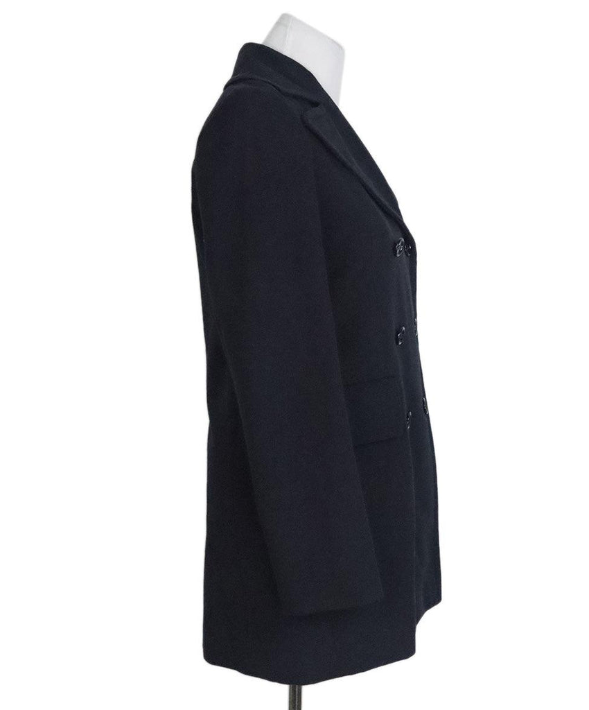Marni Navy Blue Wool Coat sz 0 - Michael's Consignment NYC