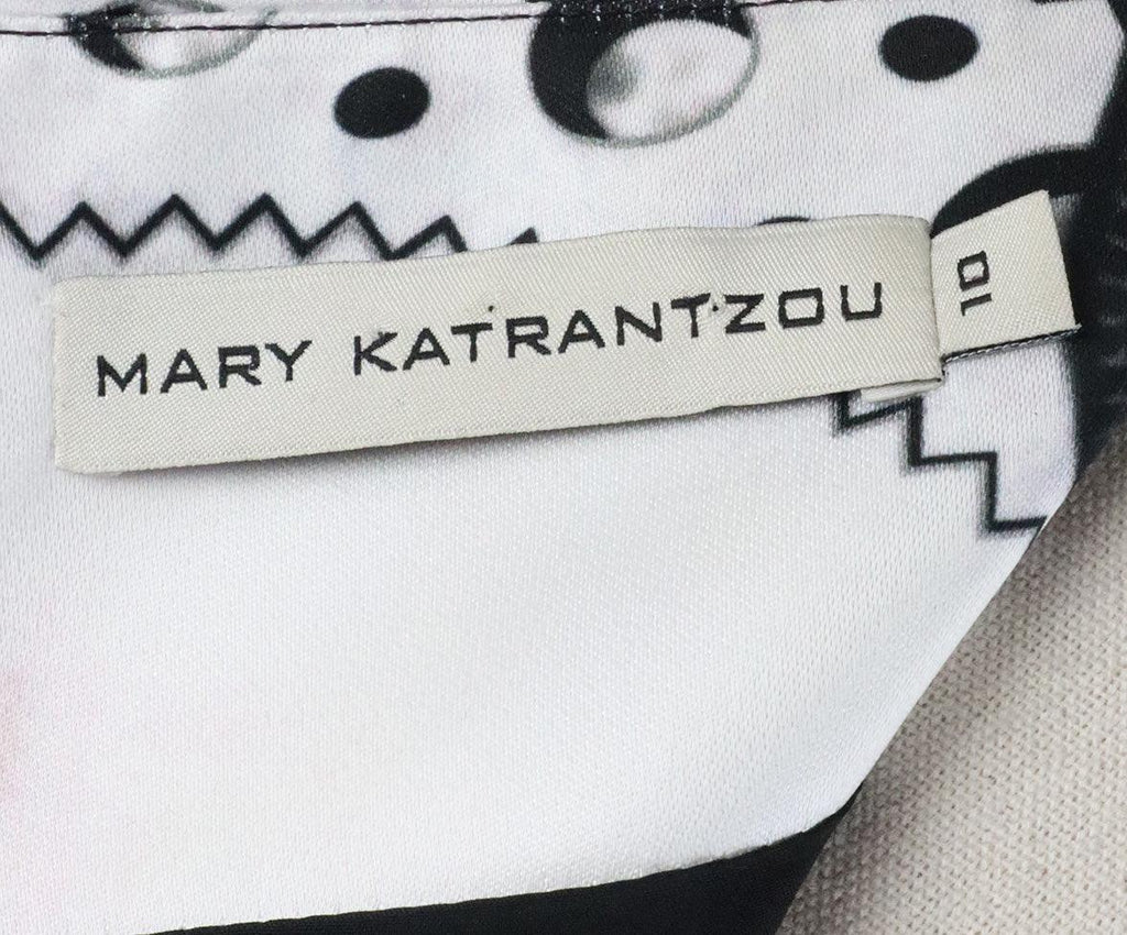 Mary Katrantzou Black Multicolor Polyester Dress sz 10 - Michael's Consignment NYC