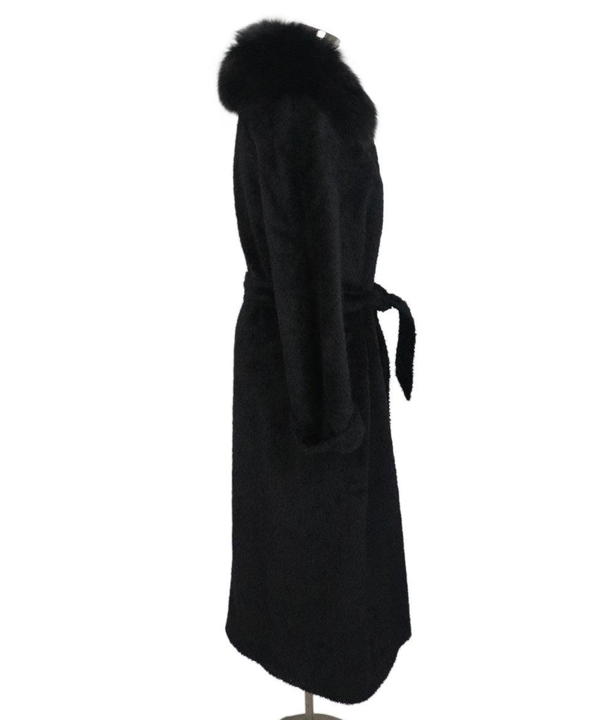 Max Mara Black Alpaca Coat sz 6 - Michael's Consignment NYC